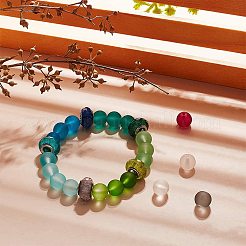 24colors Transparent Glass Beads&nbsp;GLAA-PH0006-01-10mm