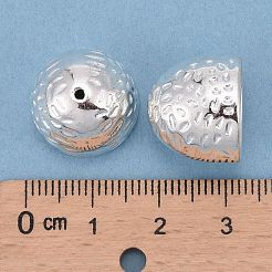 ハンマー合金鐘形のコードが終了  カドミウムフリー＆鉛フリー  エンドキャップ  銀色のメッキ  16x14mm  穴：1mm  内径：13mm&nbsp;PALLOY-G071-S