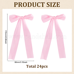 ポリエステル製ワイングラスチャーム24個  蝶結び  ピンク  75x80mm&nbsp;HJEW-WR00042