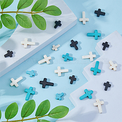 180Pcs 9 Styles Synthetic Turquoise Beads&nbsp;G-FI0001-22