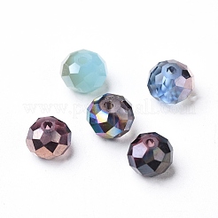 Electroplate Glass Beads/ Imitation Jade Beads&nbsp;EGLA-MSMC001-03