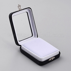 PU Leather Loose Diamond Display Boxes with Sponge Inside&nbsp;LBOX-WH0004-04B