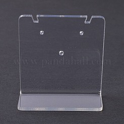 アクリルイヤリングスタンドディスプレイ  L字型  透明  3x5x5.5cm&nbsp;EDIS-F005-01