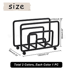 2色のペーパータオルホルダー2個  ウォールマウントストレージオーガナイザー  ミックスカラー  130x59mm  1pc /カラー&nbsp;DJEW-UN0001-01