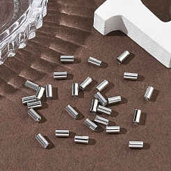 シェグレイスの真鍮ビーズ  カドミウムフリー＆ニッケルフリー＆鉛フリー  コラム  プラチナ  5x3x3mm  穴：2mm&nbsp;XGRQ19151-253P