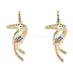 Brass Micro Pave Colorful Cubic Zirconia Pendants&nbsp;X-ZIRC-N039-259