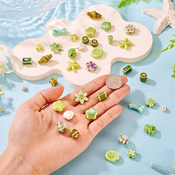 38Pcs 19 Styles Handmade Porcelain Beads&nbsp;PORC-TA0001-40