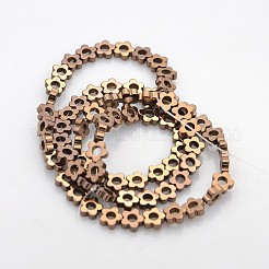Electroplate Non-magnetic Synthetic Hematite Beads Strands&nbsp;G-J217C-M