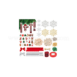 DIY Christmas Themed Wood Pendant Decorations Kits&nbsp;DIY-NB0012-73