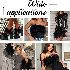 2M Fashion Ostrich Feather Cloth Strand Costume Accessories&nbsp;FIND-GF0004-66A