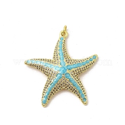 Brass Enamel Pendants&nbsp;KK-I378-10G