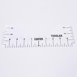 PVC多機能定規  仕立て裁縫ルーラー  透明  64~127x255x0.5mm  4個/セット&nbsp;TOOL-TAC0007-98