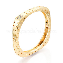 Brass Micro Pave Clear Cubic Zirconia Bracelets&nbsp;BJEW-N035-05G