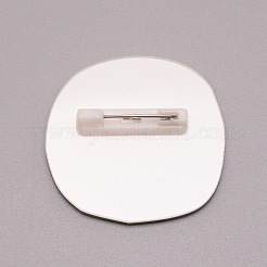 The Earth Flat Round Plastic Brooch for Backpack Clothes&nbsp;JEWB-TAC0007-18