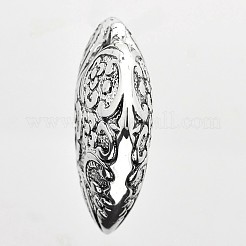 心臓ccbプラスチックの大きなペンダント  アンティークシルバー  50x49x17mm  穴：4mm&nbsp;CCB-J028-69AS