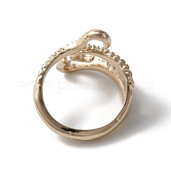 Alloy Octopus Tentacle Cuff Ring for Women Men&nbsp;RJEW-WH0003-10RG