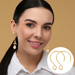 Ion Plating(IP) 304 Stainless Steel Earring Hooks&nbsp;STAS-UN0058-96G