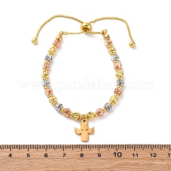 Brass Slider Bracelets&nbsp;BJEW-C090-02G-B