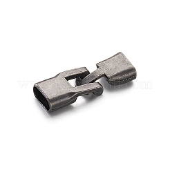 合金製スナップロッククラスプ留め金具  ガンメタ色  34mm&nbsp;LS-PALLOY-TAC0009-24AS