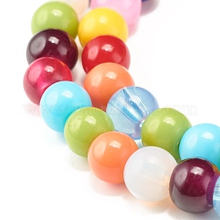 Candy Color Round Glass Beads Stretch Bracelets Set for Children and Parent&nbsp;BJEW-JB07176