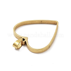 304 Stainless Steel Open Back Bezel Pendants&nbsp;STAS-Z091-05G-09
