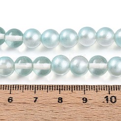Baking Paint Transparent Glass Beads Strands&nbsp;DGLA-N011-8mm-05