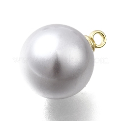 ABS Plastic Imitation Pearl Pendants&nbsp;FIND-H052-01G-02G