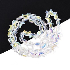 Electroplate Transparent Glass Beads Strands&nbsp;EGLA-N057-09A-01
