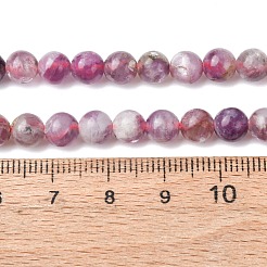 Natural Lepidolite/Purple Mica Stone Beads Strands&nbsp;G-B133-A01-6MM