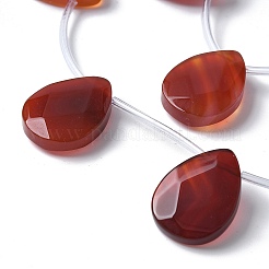 Natural Red Agate(Dyed & Heated) Beads Strands&nbsp;G-A259-A01-01