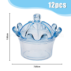 Crown Shaped Plastic Candy Box&nbsp;AJEW-WH0033-08A