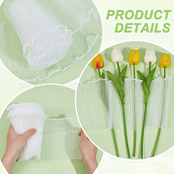 Polyester Flower Bouquet Wrapping Mesh Paper&nbsp;SRIB-WH0011-214C