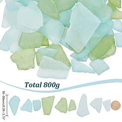 450g 9種類のシーグラスピース（工芸品用）  装飾と花瓶の詰め物  ナゲット  ミックスカラー  10~80mm  50g /スタイル&nbsp;DIY-PH0035-22A