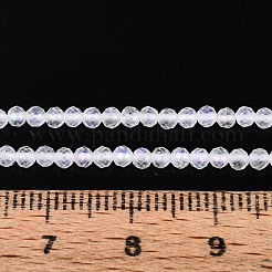 AB Color Plated Natural Quartz Crystal Beads Strands&nbsp;G-T144-A07-05