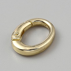 合金プッシュ式リングカン  オーバル  ライトゴールド  19x15x4mm&nbsp;FIND-WH20008-48LG
