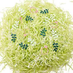 除草テーマ紙天然ロープ  紙吹雪付き  ミックスカラー  100グラム&nbsp;OCOR-TA0002-28
