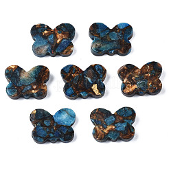 Butterfly Assembled Natural Bronzite and Natural & Synthetic Gemstone Beads&nbsp;G-N330-56