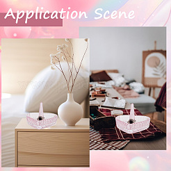 Heart Glass Jewelry Plates for Necklace&nbsp;ODIS-WH20002-05B