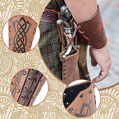 Adjustable PU Leather Cord Bracelet with Cord&nbsp;AJEW-WH0270-433A