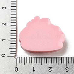 春の桜をテーマにした不透明樹脂プリンデコデンカボション  模造食品  食べ物  21.5x27.5x8mm&nbsp;RESI-E055-02I