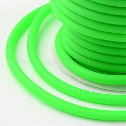合成ゴム紐  中空  白いプラスチックのスプールに巻き  ライムグリーン  5mm  穴：3mm  約10.94ヤード/ロール（10メートル/ロール）&nbsp;RCOR-JP0001-5mm-02