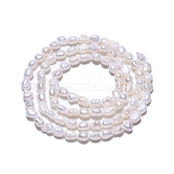 Natural Cultured Freshwater Pearl Beads Strands&nbsp;PEAR-N014-03E