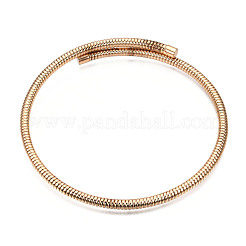 Iron Round Snake Chains Necklace&nbsp;NJEW-N053-01