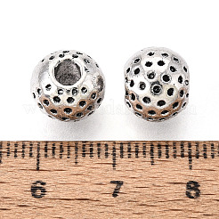 Textured Tibetan Style Alloy Beads&nbsp;PALLOY-T093-30AS