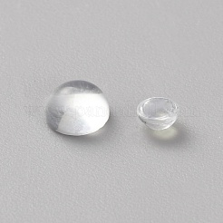 Glass Half Round Cabochons&nbsp;GLAA-WH20012-01G