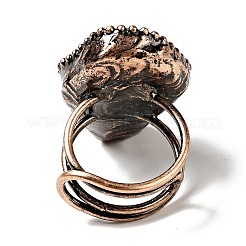 Natural Turquoise Adjustable Finger Rings&nbsp;G-D468-46R