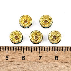 Brass Rhinestone Spacer Beads&nbsp;RB-A014-Z8mm-06G