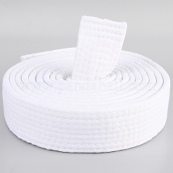 テコンドーベルト  格闘技パフォーマンスアクセサリー  ホワイト  3000x40x5mm&nbsp;AJEW-WH20022-73E-06
