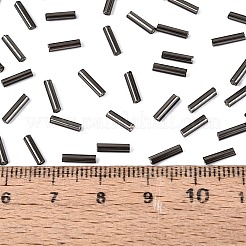 ガラスビーズ  銀並ぶ  ラウンドラッパ  丸い穴  グレー  6~7x1.5~2mm  穴：0.5mm  約12500個/袋&nbsp;SEED-K001-A06-1-1