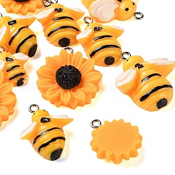 12Pcs 6 Styles Opaque Resin Pendants&nbsp;RE-CBADB2B-13